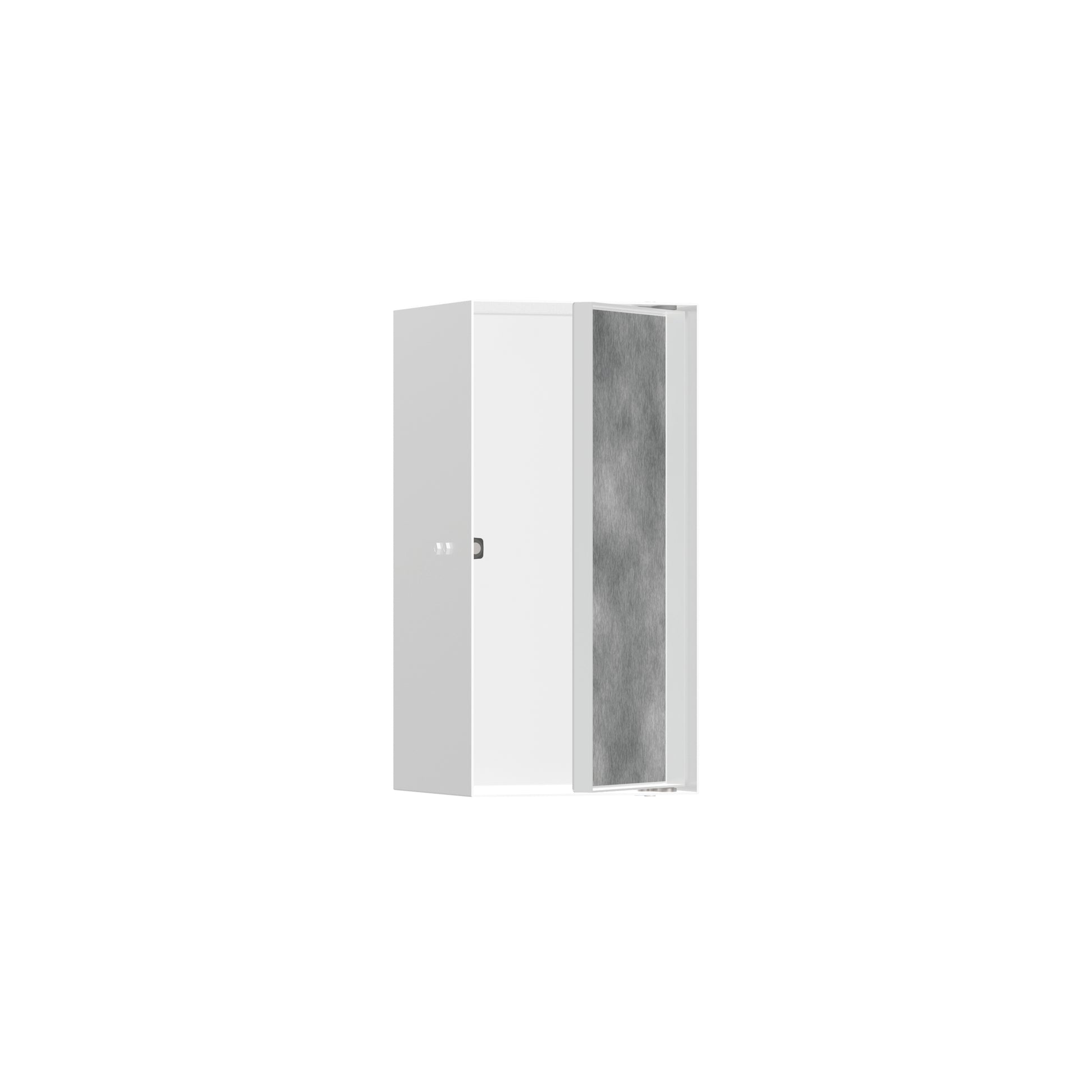 HANSGROHE 56088700 XtraStoris Rock Wall Niche with Tileable Door 12"x 6"x 5.5" - Matte White