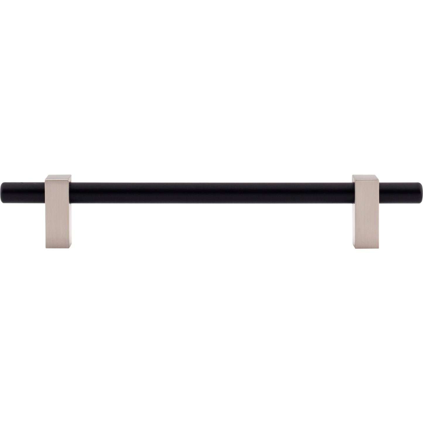 JEFFREY ALEXANDER 478-160MBSN Larkin 2 160 mm Center-to-Center Bar Pull - Matte Black w/Satin Nickel