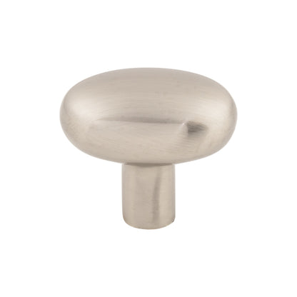 TOP KNOBS M2071 Aspen II Small Potato 1 9/16" Length Oval Knob - Brushed Satin Nickel