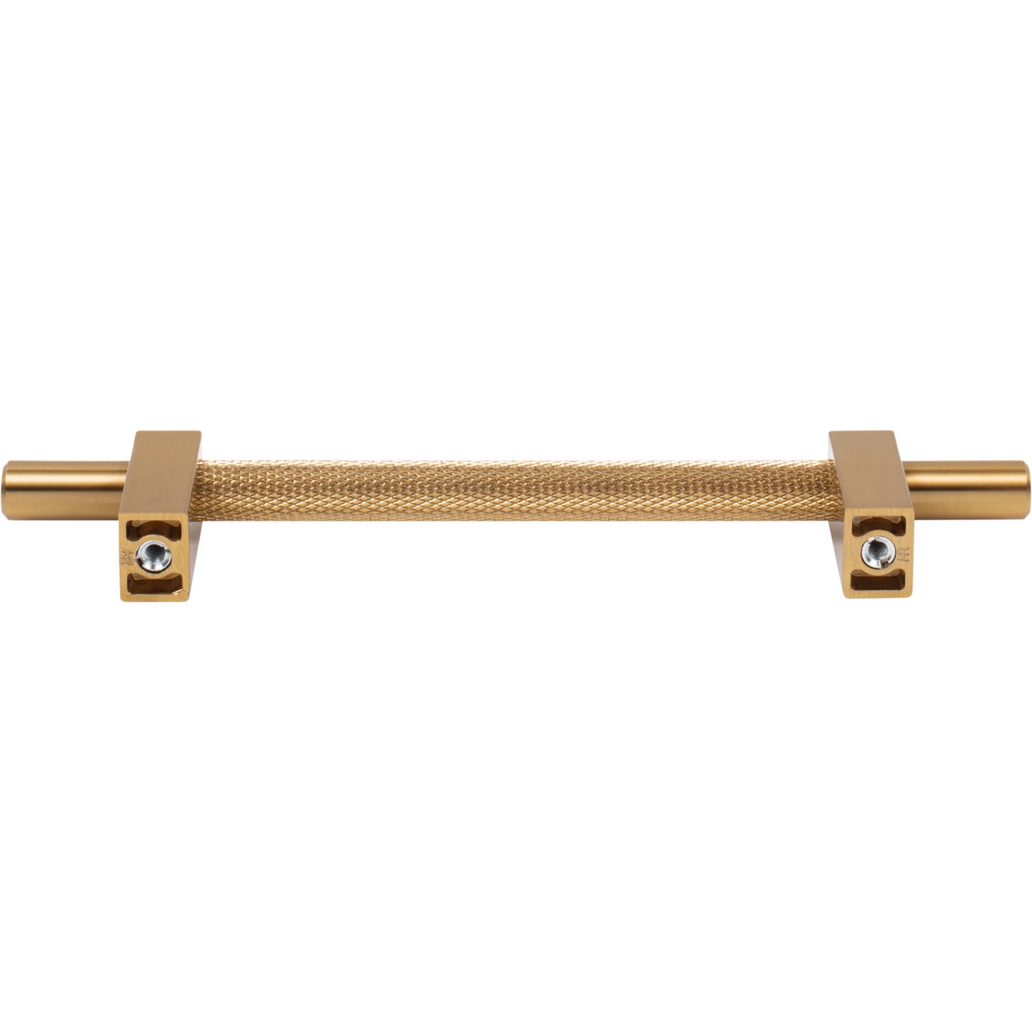 JEFFREY ALEXANDER 598-128SBZ Larkin Knurled Center 128 mm Center-to-Center Bar Pull - Satin Bronze