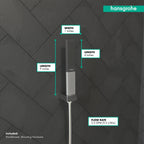 HANSGROHE 26866001 Rainfinity Baton Handshower 100 1-Jet, 2.5 GPM - Chrome