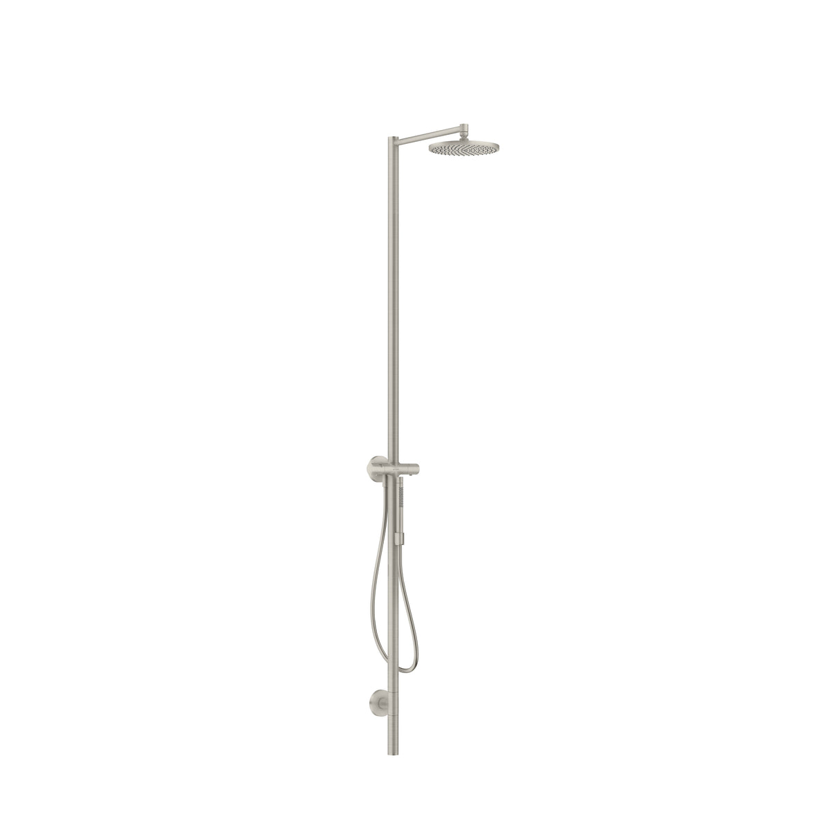 AXOR 12672801 Starck Showerpipe 240 1-Jet, 2.5 GPM - Stainless Steel Optic