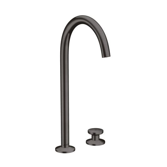 AXOR 48060341 ONE 2-Hole Single-Handle Faucet 260, 1.2 GPM - Brushed Black Chrome