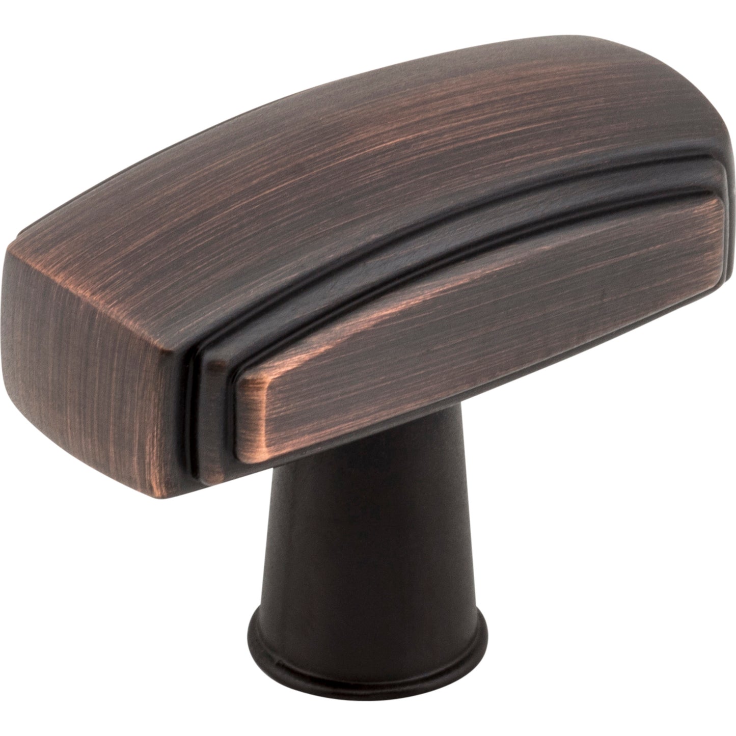 JEFFREY ALEXANDER 519DBAC Delgado 1-9/16" Length Rectangle Knob , Brushed Oil Rubbed Bronze