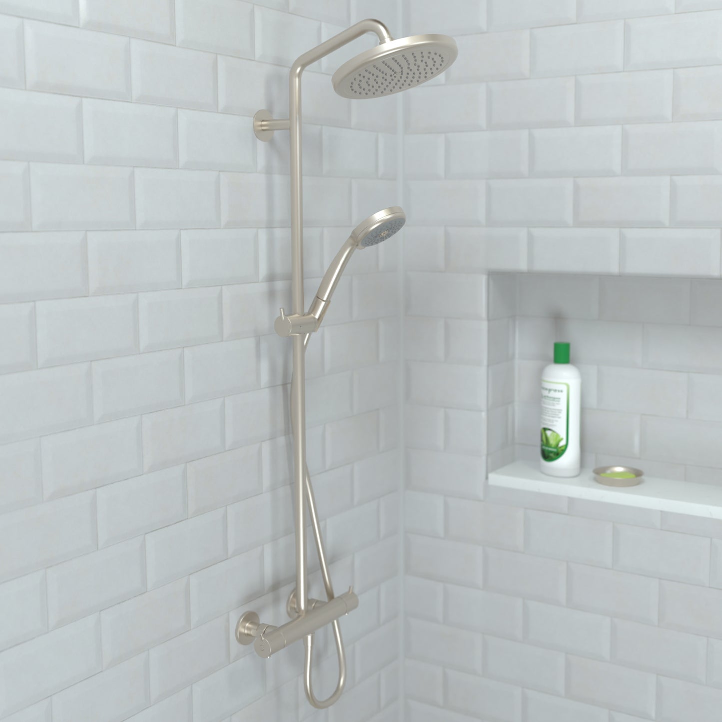 HANSGROHE 26465821 Croma Showerhead 220 1-Jet, 2.5 GPM - Brushed Nickel