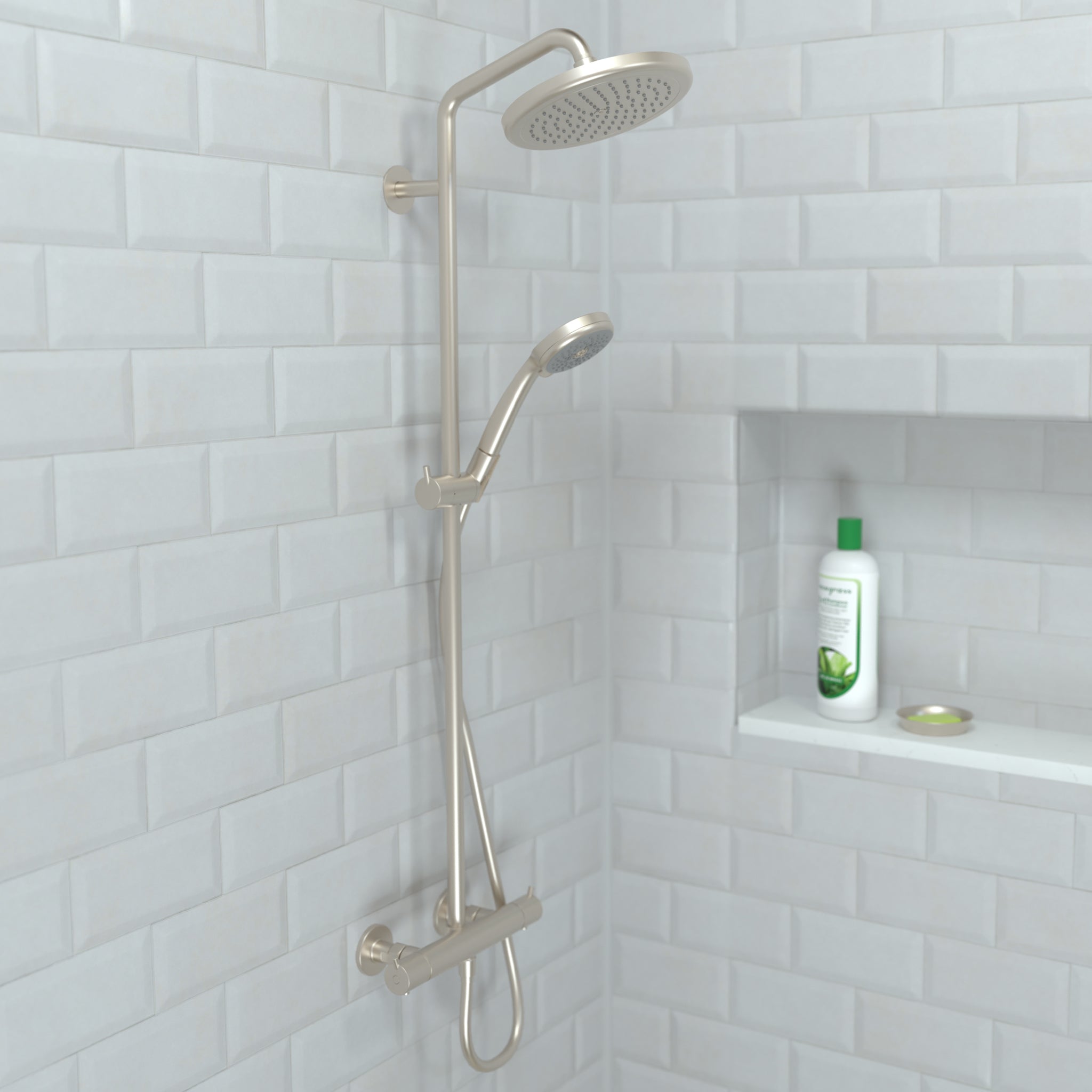 HANSGROHE 26465821 Croma Showerhead 220 1-Jet, 2.5 GPM - Brushed Nickel