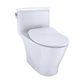 TOTO MS642234CUFG#01 Nexus 1G One-Piece Elongated 1.0 GPF Universal Height Toilet with CEFIONTECT and SS234 SoftClose Seat , Cotton White