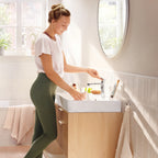 HANSGROHE 72517001 Rebris S Single-Hole Faucet 110 with Pop-Up Drain, 1.2 GPM - Chrome
