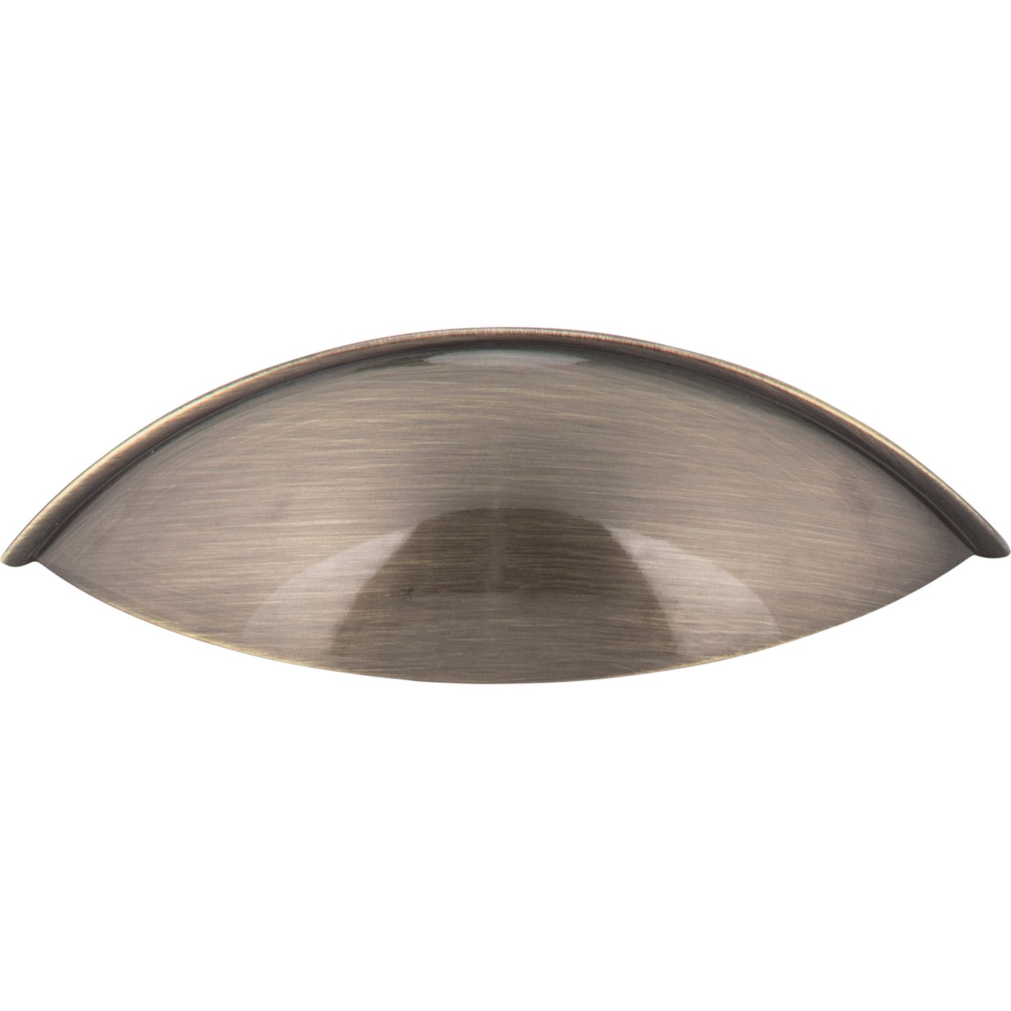 JEFFREY ALEXANDER 8236AB Bordeaux 96 mm Center-to-Center Cup/Bin Pull - Brushed Antique Brass