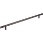 TOP KNOBS TK3237AG Burnham 12" Center to Center Bar Pull - Ash Gray