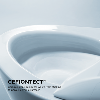 TOTO MS474124CEFG#01 Vespin Ii Two-Piece Elongated 1.28 Gpf Universal Height Toilet With Cefiontect And Ss124 Softclose Seat - Cotton White