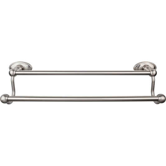 TOP KNOBS ED7BSNC TOP BATH (R) Edwardian Bath Double 20 1/2" Wall Mounted Towel Bar - Brushed Satin Nickel