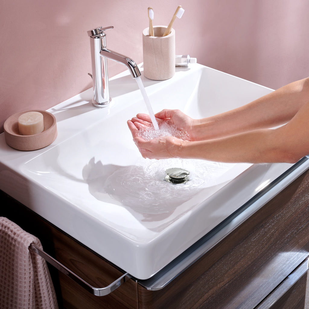 HANSGROHE 73314001 Tecturis S Single-Hole Faucet 110 with Pop-Up Drain, 1.2 GPM - Chrome