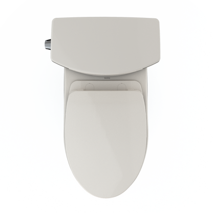 TOTO MS454124CUFG#12 Drake Ii 1G Two-Piece Elongated 1.0 Gpf Universal Height Toilet With Cefiontect And Ss124 Softclose Seat - Sedona Beige
