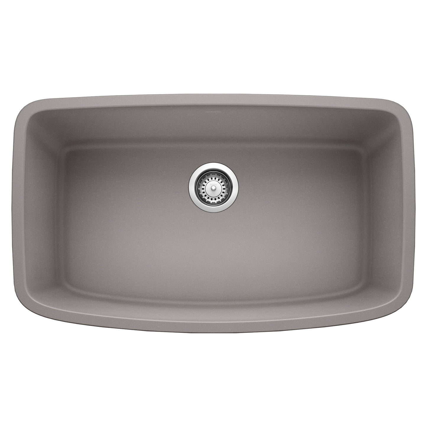 BLANCO 441775 Valea Valea SILGRANIT 32" Super Single Undermount Kitchen Sink - Metallic Gray in Metallic Gray