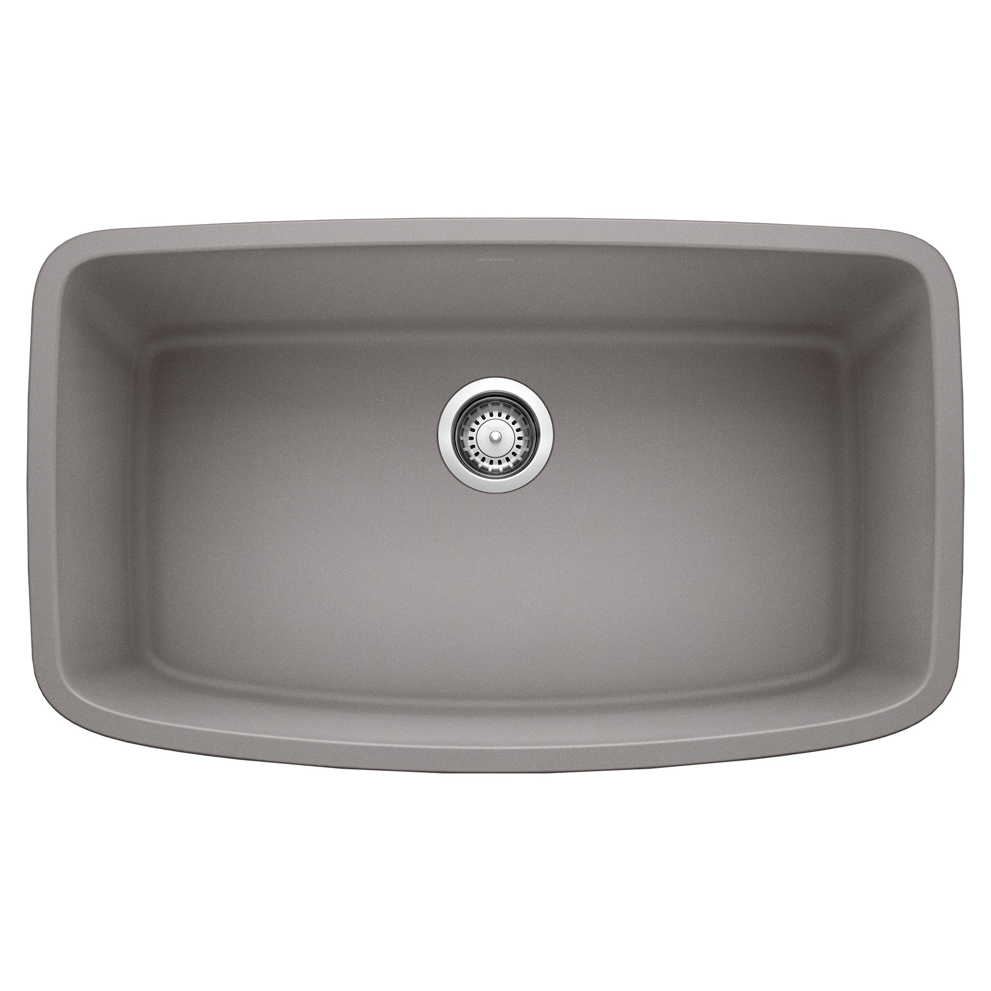 BLANCO 441775 Valea Valea SILGRANIT 32" Super Single Undermount Kitchen Sink - Metallic Gray in Metallic Gray