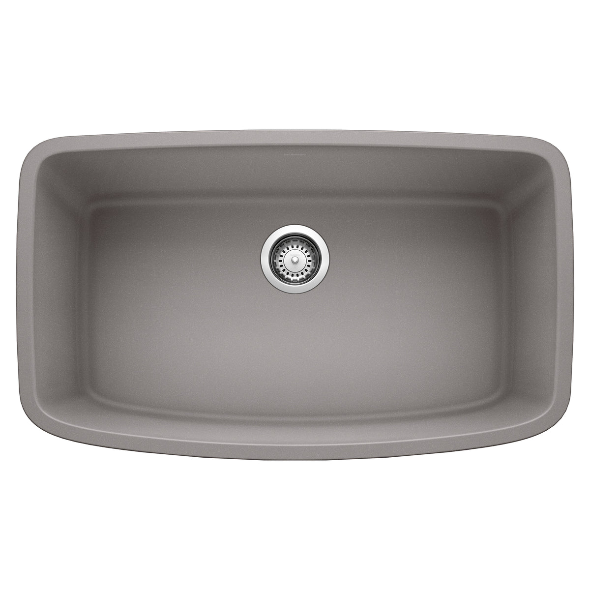 BLANCO 441775 Valea Valea SILGRANIT 32" Super Single Undermount Kitchen Sink - Metallic Gray in Metallic Gray