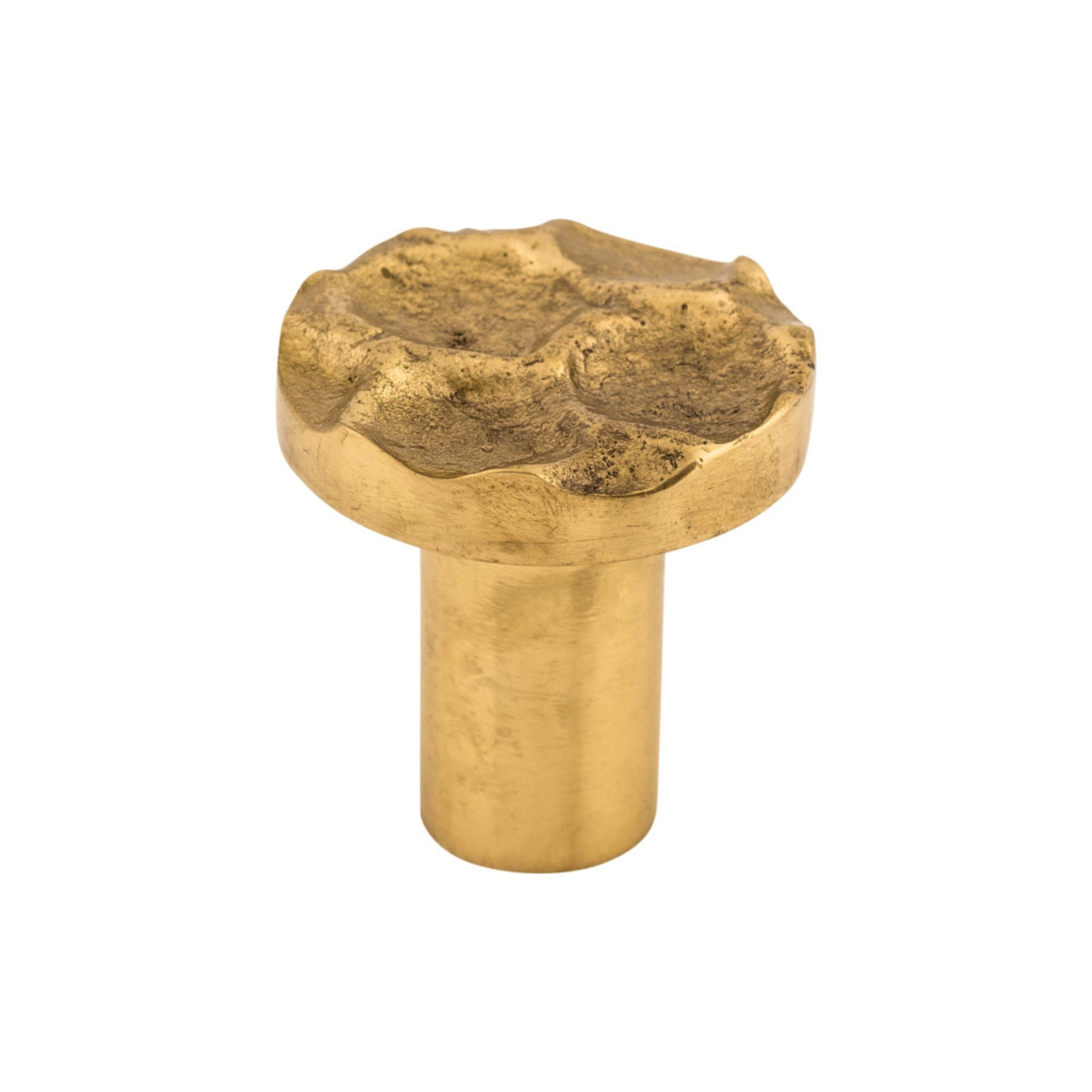 TOP KNOBS TK295BR Cobblestone 1 1/8" Diameter Round Knob - Polished Brass