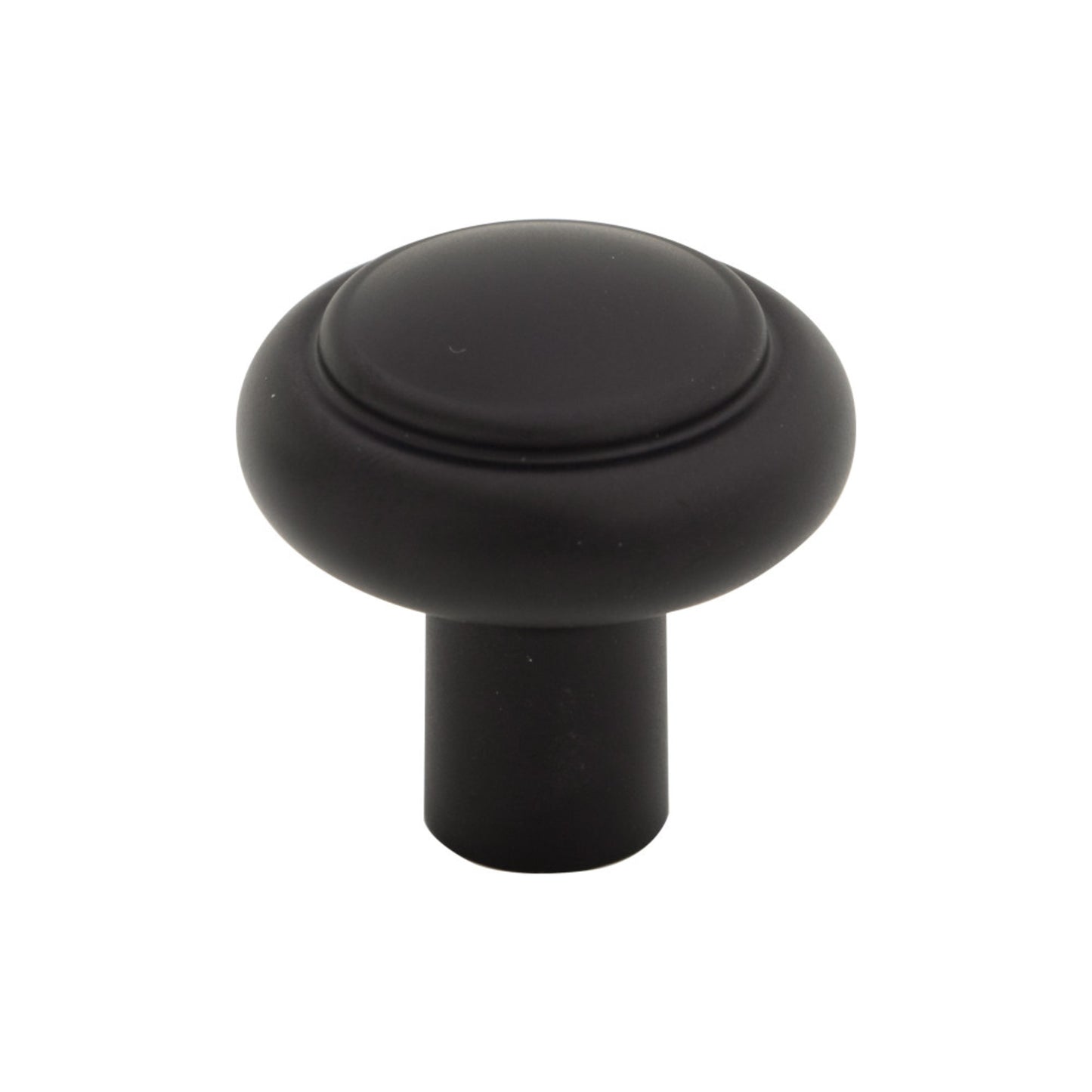 TOP KNOBS TK3110BLK Clarence 1 1/4" Diameter Mushroom Knob - Flat Black