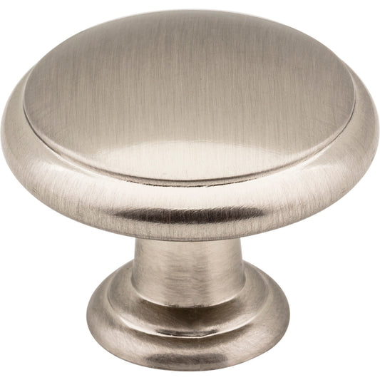 ELEMENTS 3940-SN Gatsby 1-3/16" Diameter Mushroom Knob - Satin Nickel