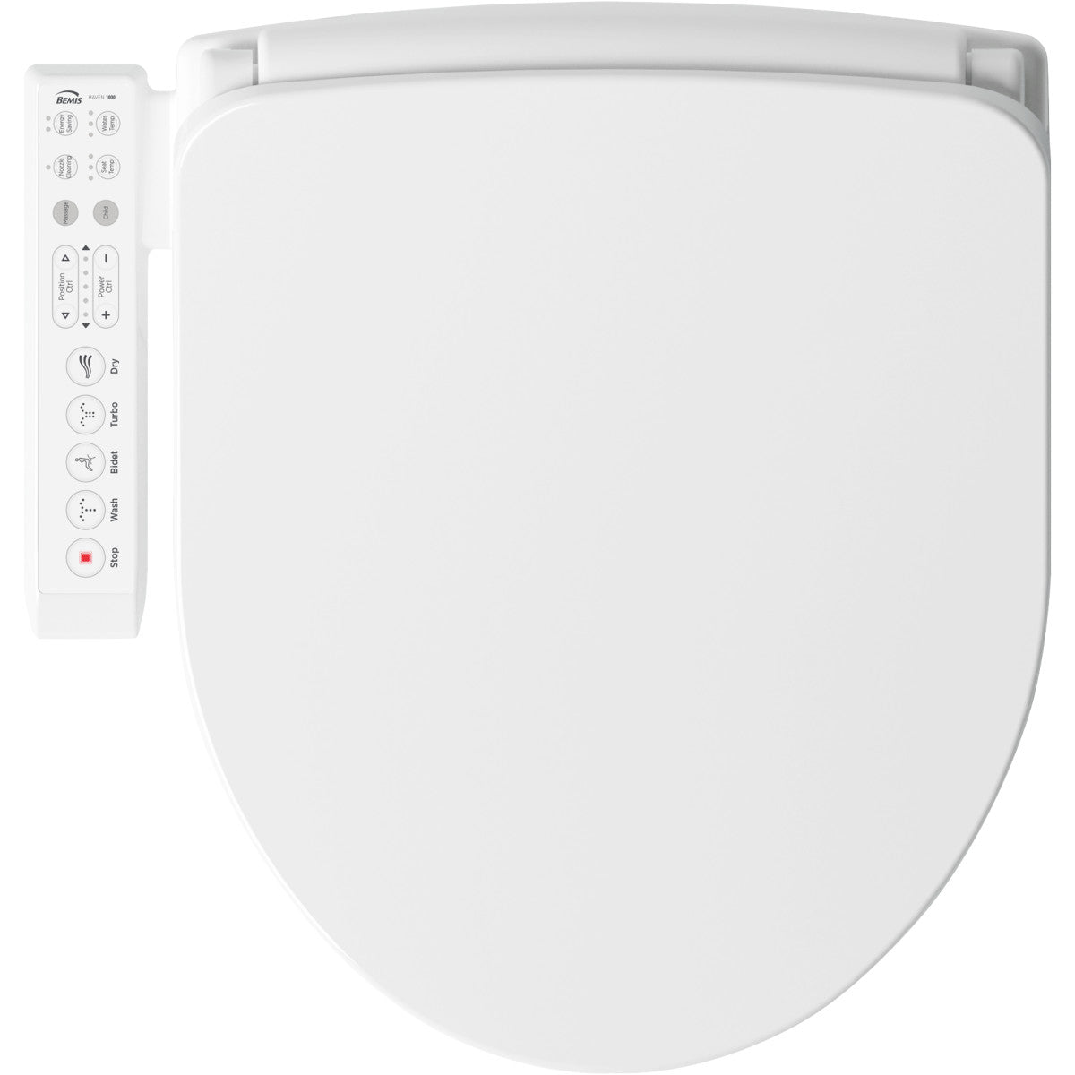 Bemis Haven 1000 Bidet Smart Toilet Seat- Round White