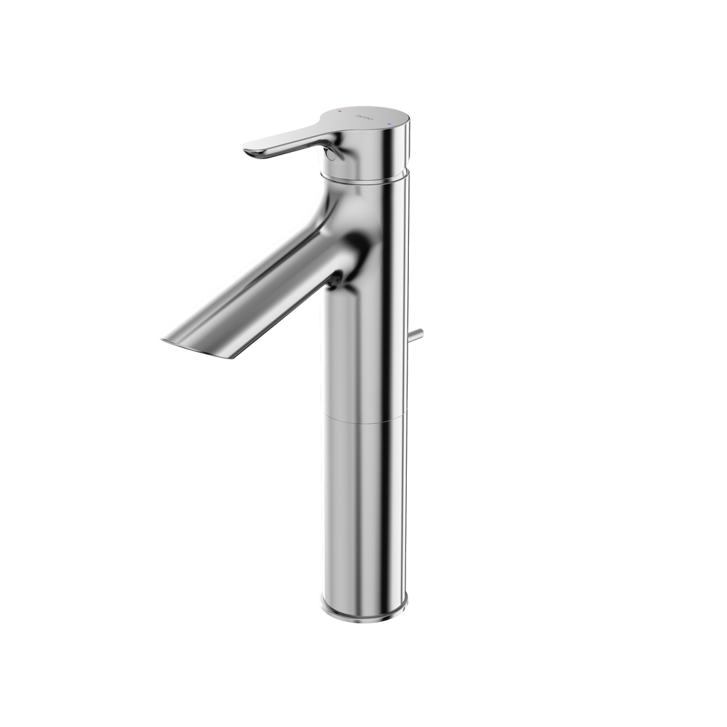 TOTO TLS01304U#CP Tls01304U#Cp Lb Series 1.2 Gpm Single Handle Bathroom Faucet For Semi-Vessel Sink With Drain Assembly - Polished Chrome