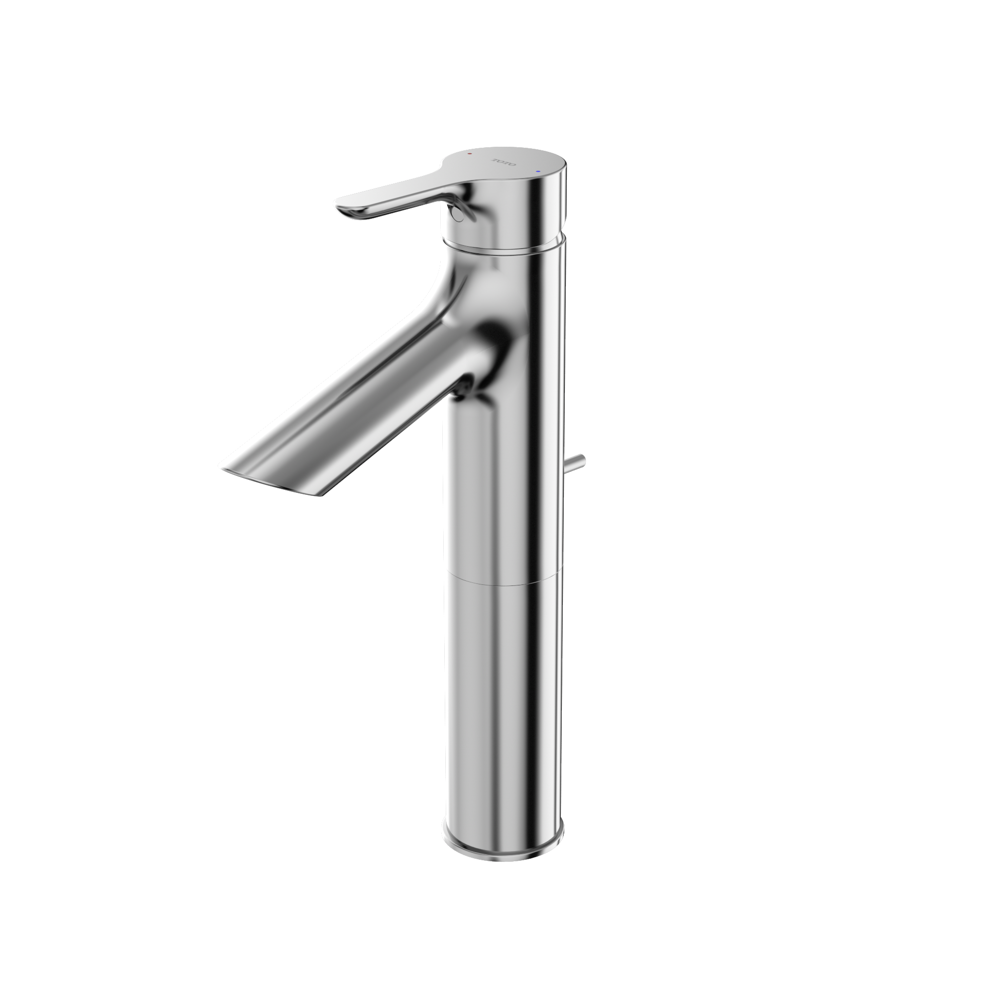 TOTO TLS01304U#CP Tls01304U#Cp Lb Series 1.2 Gpm Single Handle Bathroom Faucet For Semi-Vessel Sink With Drain Assembly - Polished Chrome