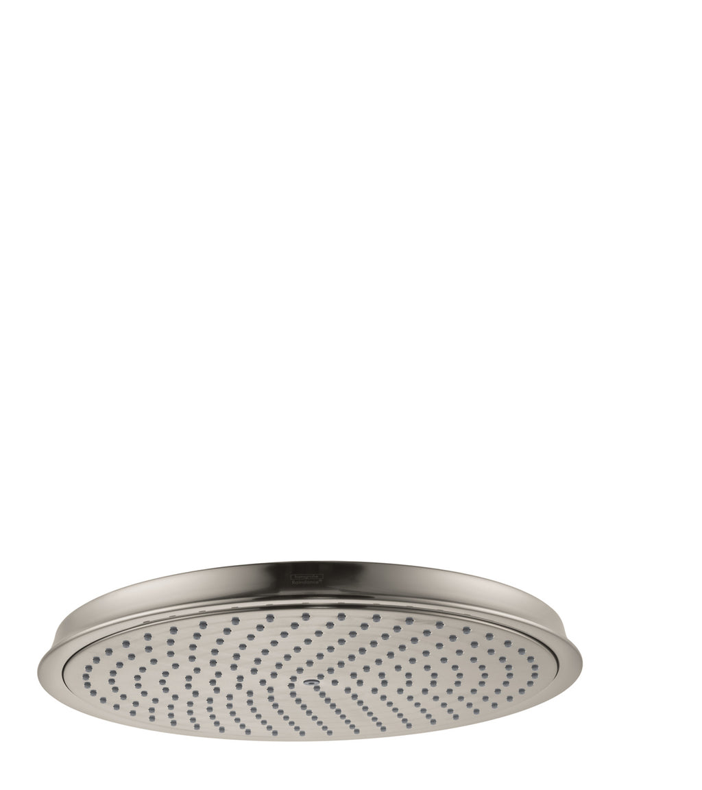 HANSGROHE 28428821 Raindance Classic Showerhead 300 1-Jet, 2.5 GPM - Brushed Nickel