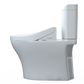 TOTO MW4363074CEMFGN#01 WASHLET+ Aquia IV Cube Two-Piece Elongated Dual Flush 1.28 and 0.9 GPF Toilet with C2 Bidet Seat , Cotton White