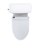 TOTO MW9743084CEFG#01 WASHLET+ Eco Guinevere Elongated 1.28 GPF Universal Height Toilet with C5 Bidet Seat , Cotton White