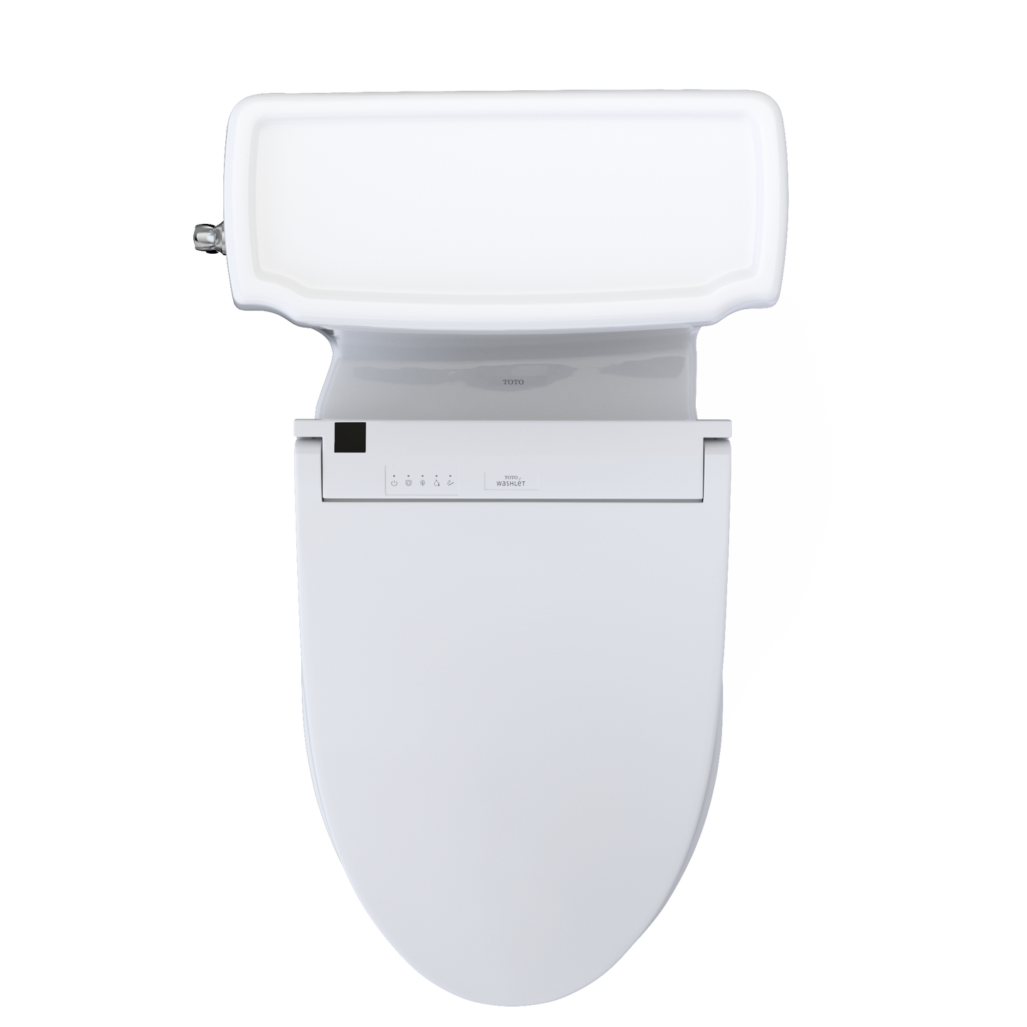 TOTO MW9743084CEFG#01 WASHLET+ Eco Guinevere Elongated 1.28 GPF Universal Height Toilet with C5 Bidet Seat , Cotton White