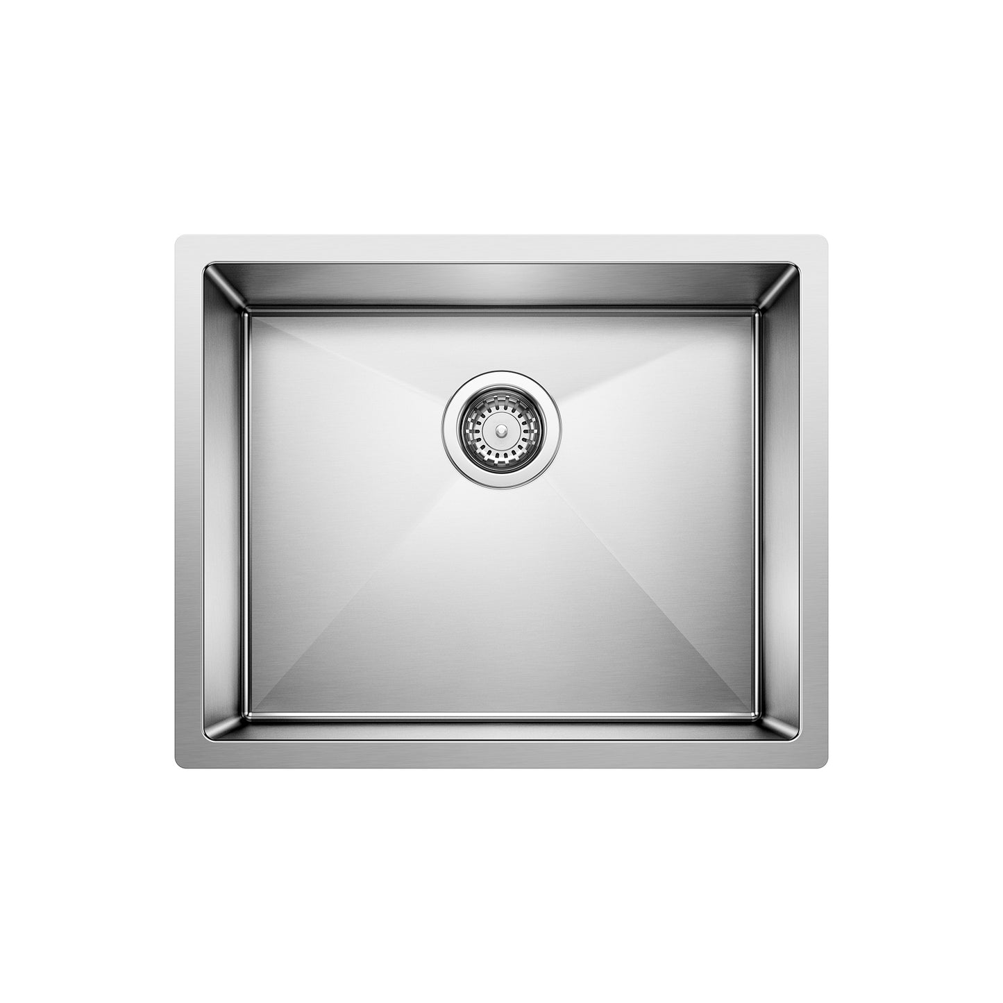 BLANCO 516223 Precision Precision R10 22" Single Bowl Undermount Stainless Steel Kitchen Sink in Satin Polish