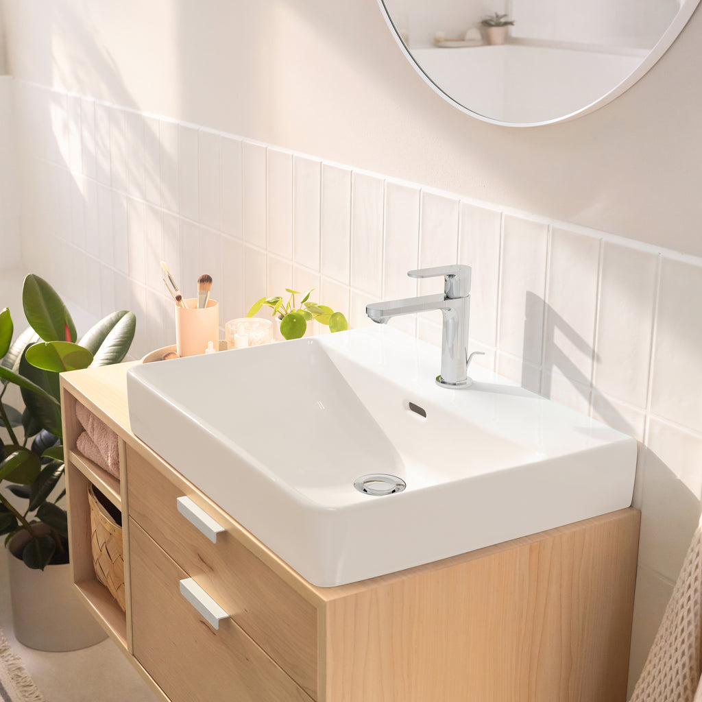HANSGROHE 72517001 Rebris S Single-Hole Faucet 110 with Pop-Up Drain, 1.2 GPM - Chrome
