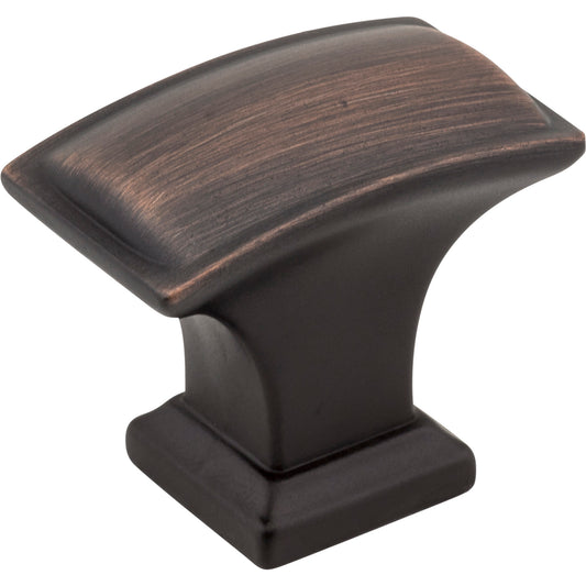 JEFFREY ALEXANDER 435L-DBAC Annadale 1-1/2" Length Rectangle Knob - Brushed Oil Rubbed Bronze