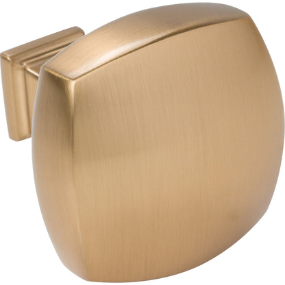JEFFREY ALEXANDER 278L-SBZ Audrey 1-3/8" Diameter Square Knob - Satin Bronze