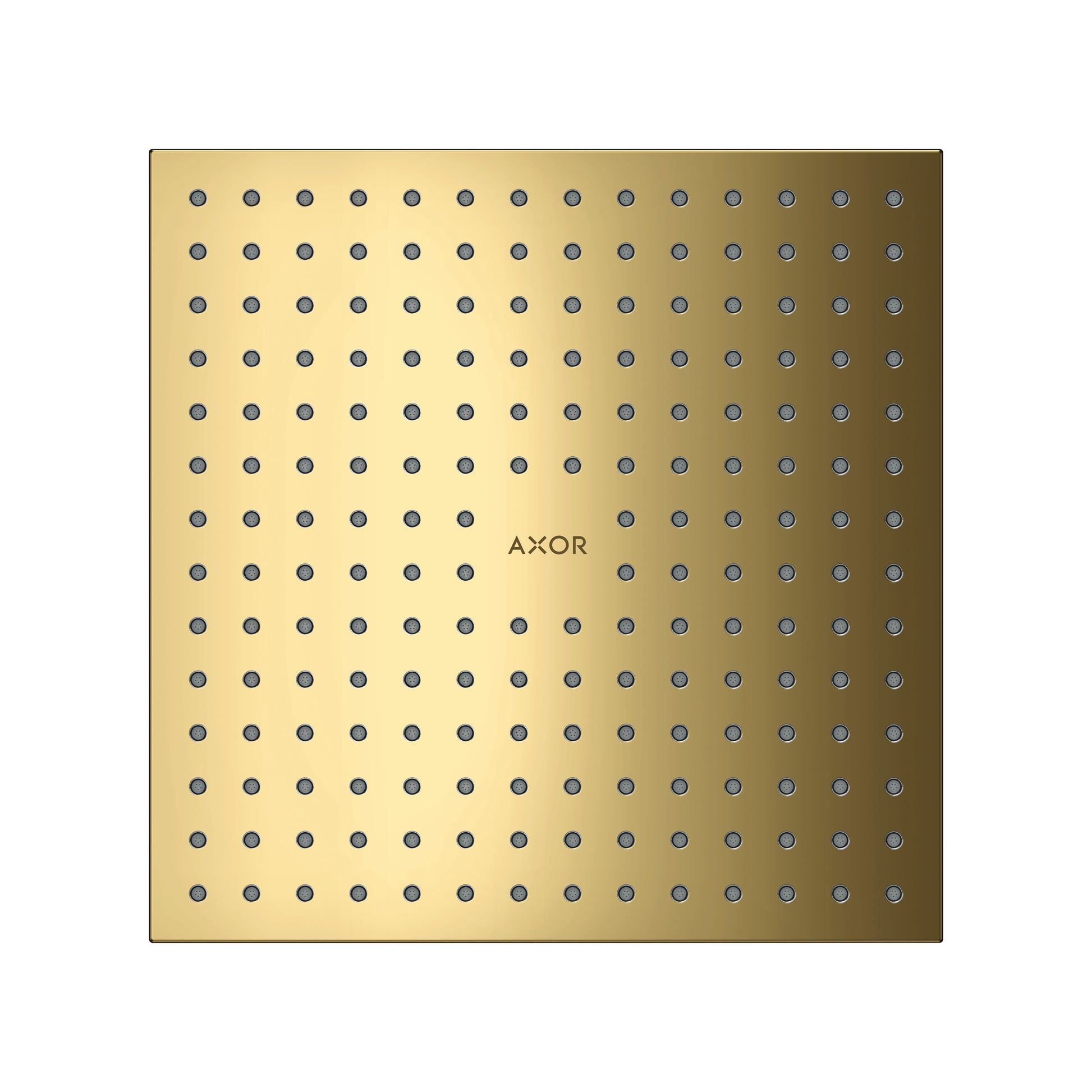 AXOR 35315991 ShowerSolutions Showerhead 250 Square 2-Jet, 1.75 GPM - Polished Gold Optic
