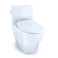 TOTO MS624234CEFG#01 Legato One-Piece Elongated 1.28 GPF Toilet with CEFIONTECT and SoftClose Seat , Cotton White