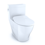 TOTO MS624234CEFG#01 Legato One-Piece Elongated 1.28 Gpf Toilet With Cefiontect And Softclose Seat - Cotton White