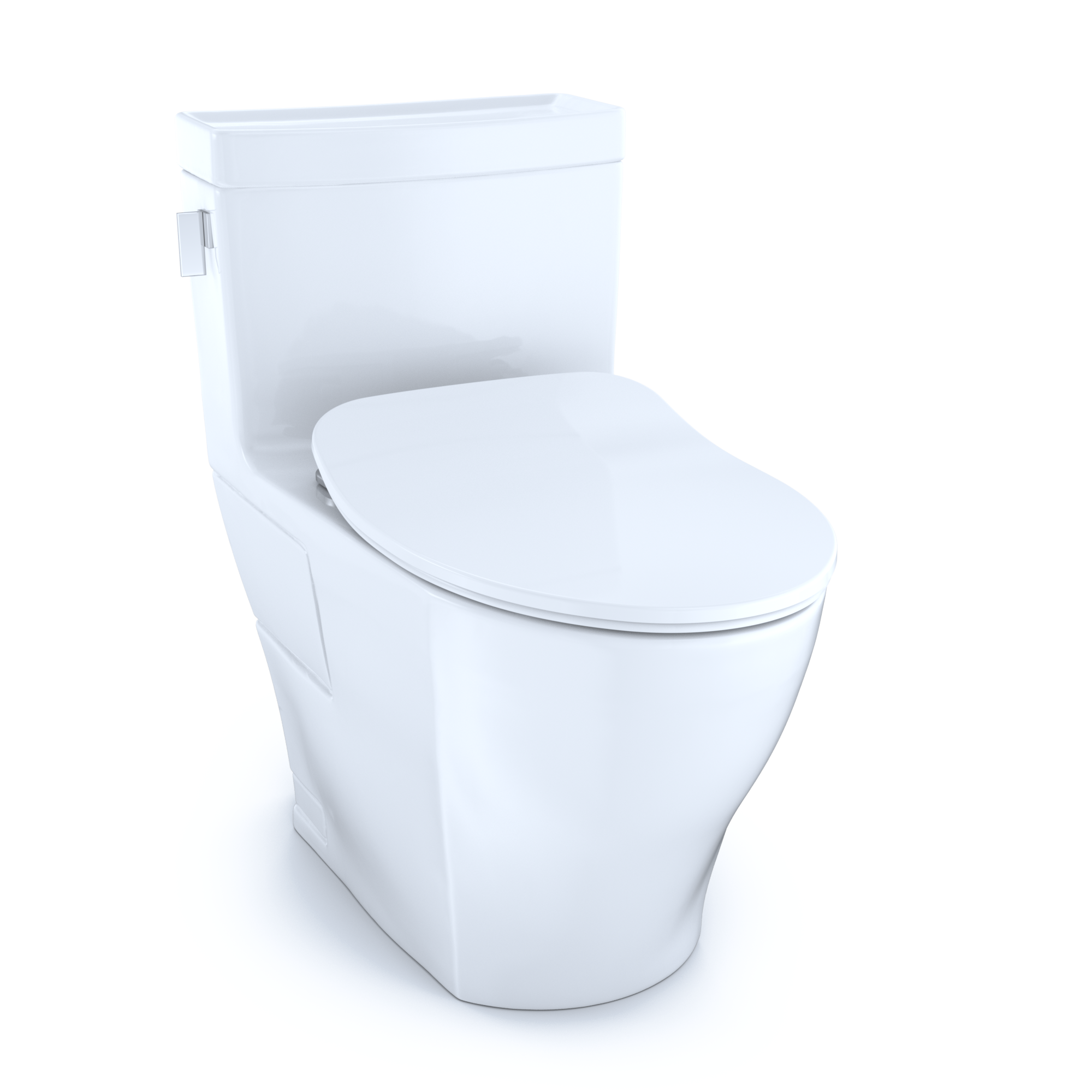 TOTO MS624234CEFG#01 Legato One-Piece Elongated 1.28 Gpf Toilet With Cefiontect And Softclose Seat - Cotton White