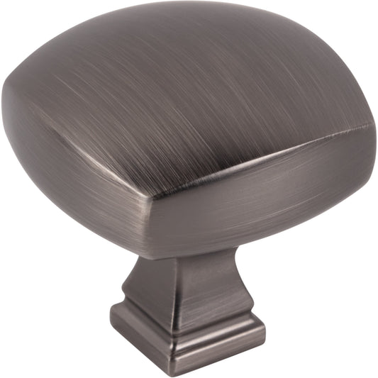 JEFFREY ALEXANDER 278L-BNBDL Audrey 1-3/8" Diameter Square Knob - Brushed Pewter