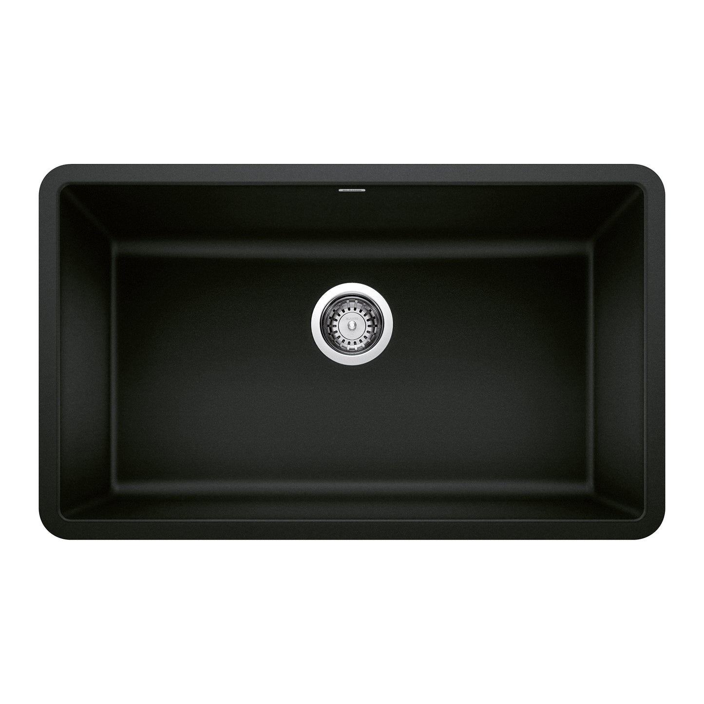 BLANCO 442931 Precis Precis SILGRANIT 30" Single Bowl Undermount Kitchen Sink - Coal Black in Coal Black