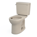 TOTO CST775CSFG#03 Drake Two-Piece Round 1.6 Gpf Universal Height Tornado Flush Toilet With Cefiontect - Bone