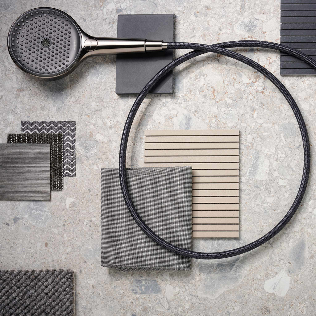 HANSGROHE 28230340 DesignFlex Textile Handshower Hose, 80" - Brushed Black Chrome
