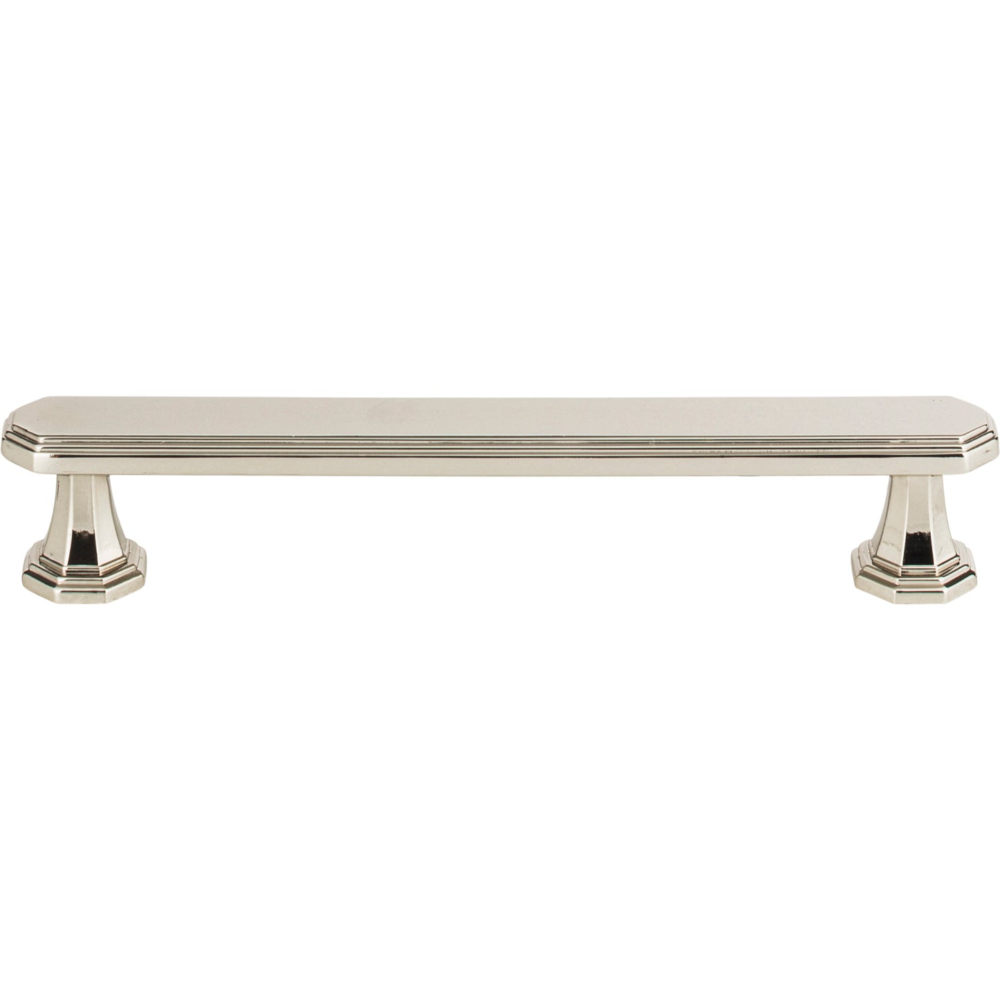 ATLAS 348-PN Dickinson 5 1/16" Center to Center Bar Pull - Polished Nickel