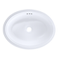 TOTO LT641#01 Dartmouth 18-3/4" x 13-3/4" Oval Undermount Bathroom Sink , Cotton White