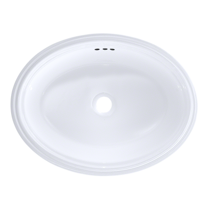TOTO LT641#01 Dartmouth 18-3/4" x 13-3/4" Oval Undermount Bathroom Sink , Cotton White
