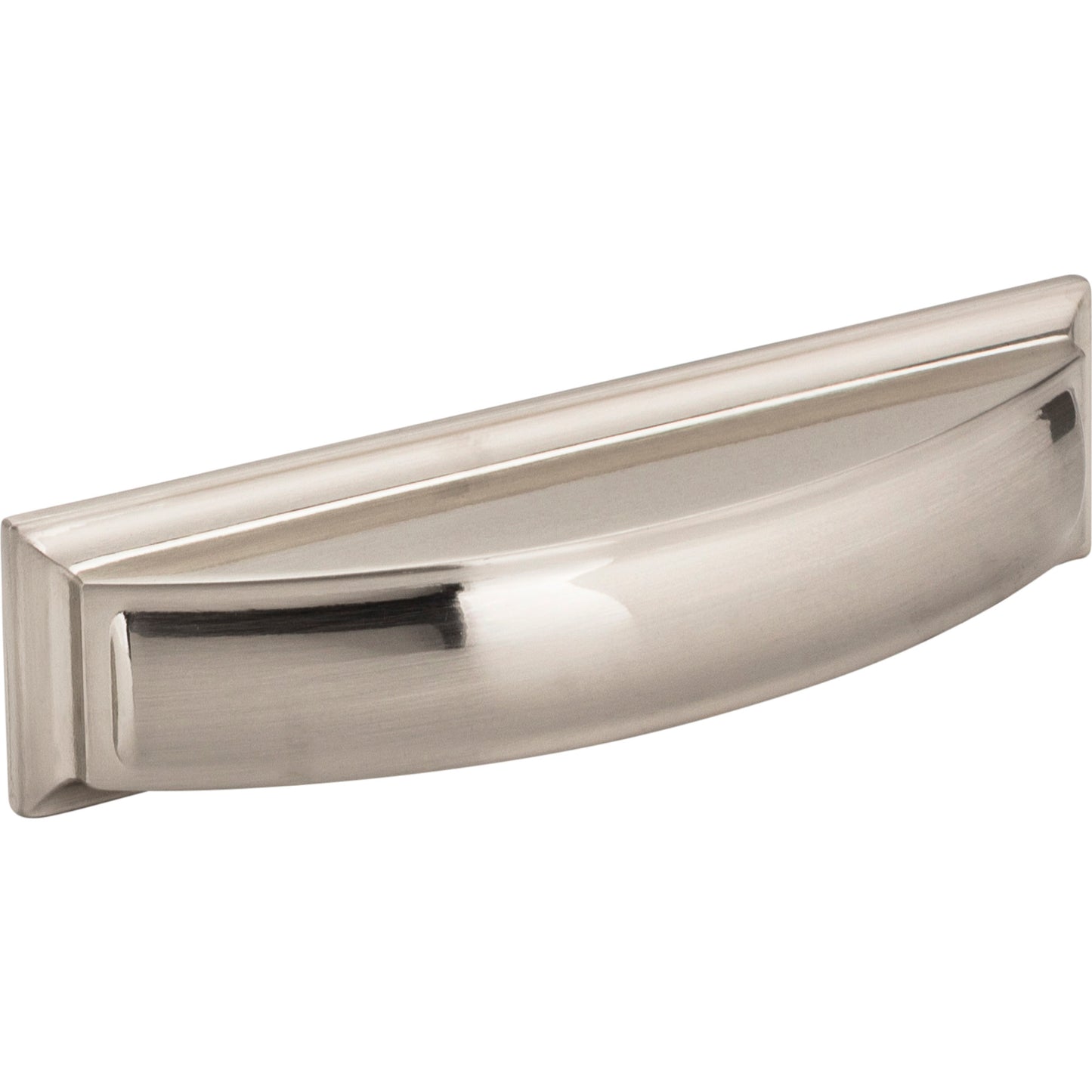 JEFFREY ALEXANDER 436-96SN Annadale 96 mm Center-to-Center Cup/Bin Pull - Satin Nickel