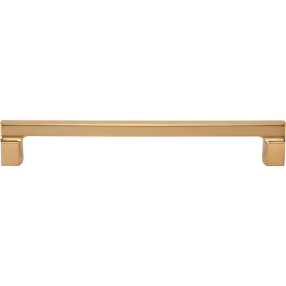 ATLAS A528-WB Reeves 12" Center to Center Bar Pull - Warm Brass