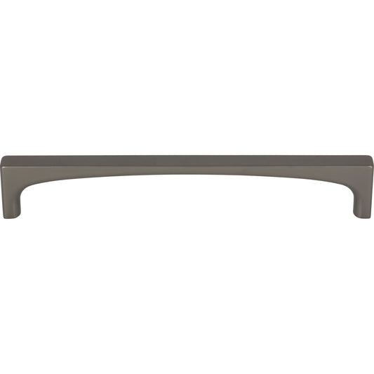 TOP KNOBS TK1014AG Riverside 6 5/16" Center to Center Bar Pull - Ash Gray