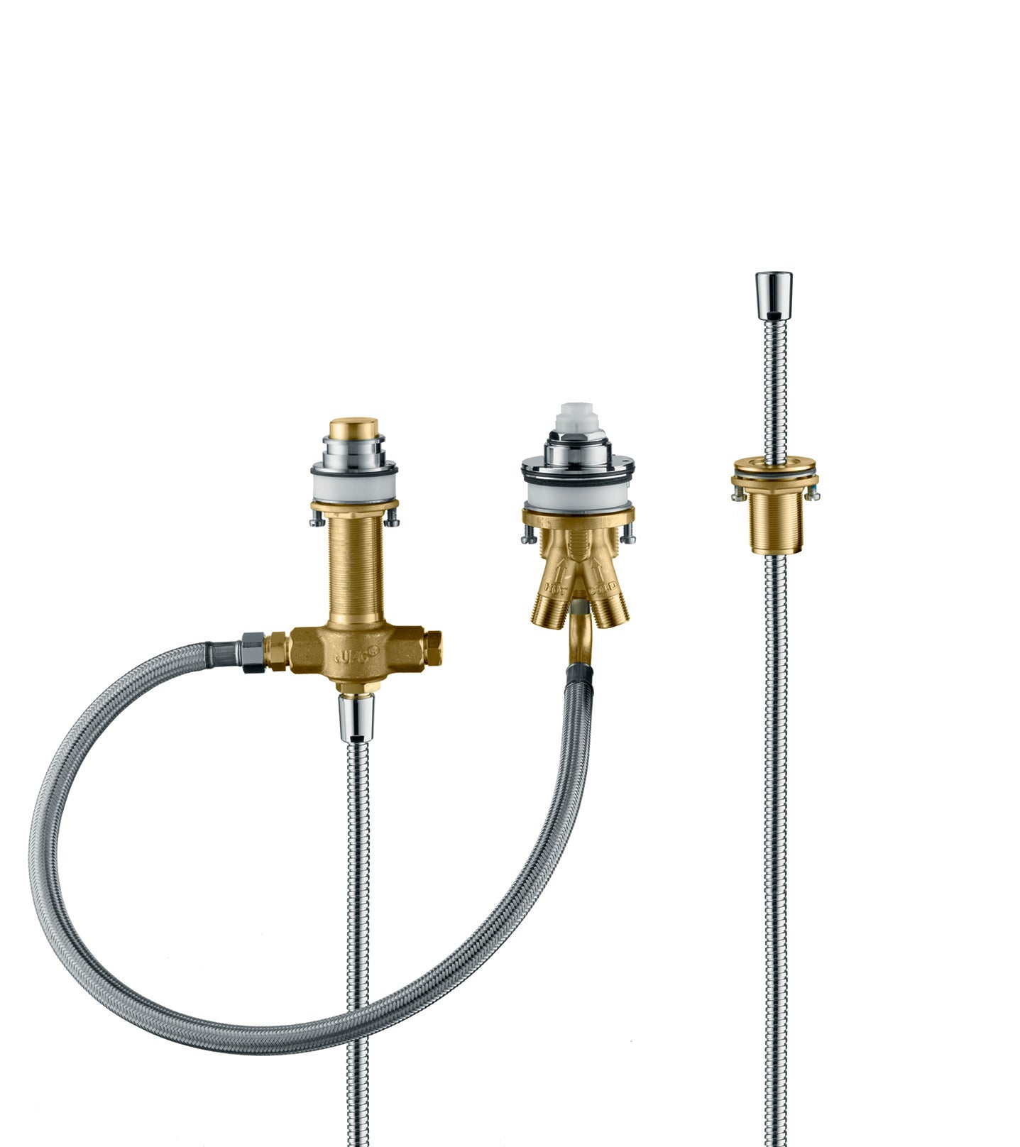 HANSGROHE 13439181  Rough, 3-Hole Roman Tub Set with Single Handle